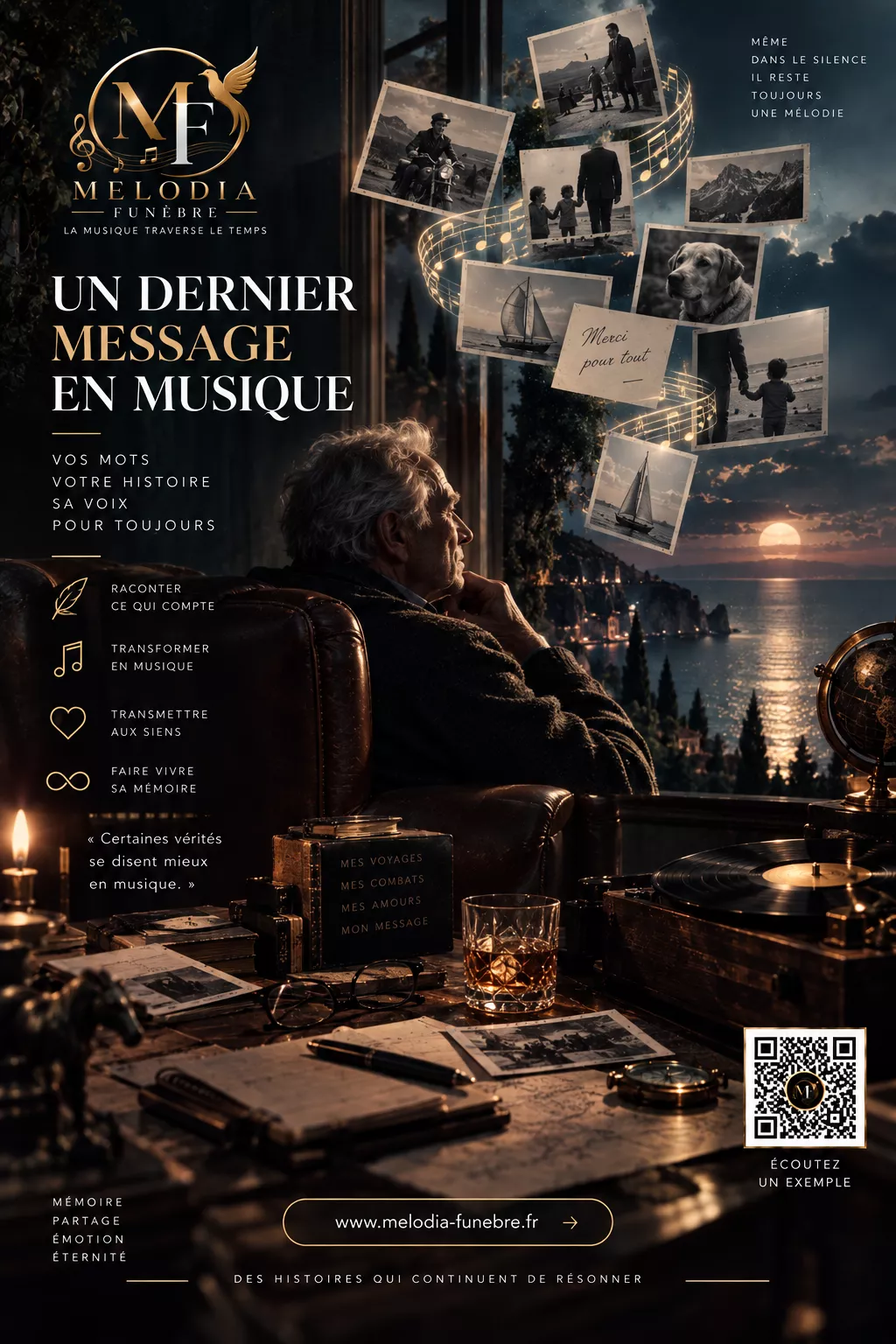 Affiche : Un dernier message en musique